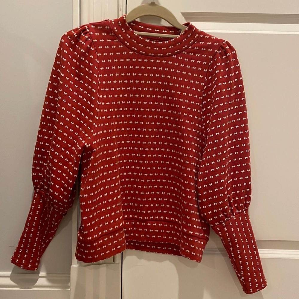 Madewell balloon sleeve sweater